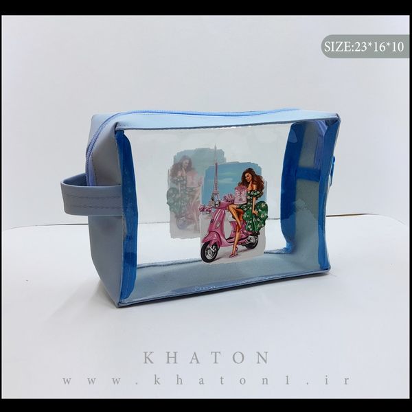 کیف مدل واش بگ طرح ایفل بسته 120عددی (رنگ جور)