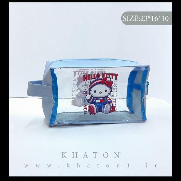 کیف مدل واش بگ طرح کیتی بسته 120 عددی (رنگ جور)