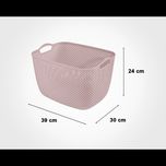 لیمون-سبد رخت مستطیل متوسط طرح بافت