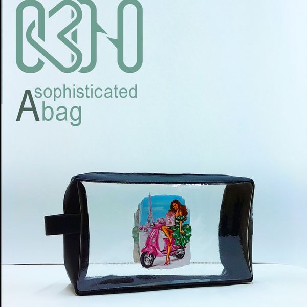 کیف مدل واش بگ طرح ایفل | بسته 24 عددی | رنگ جور (فقط عمده)