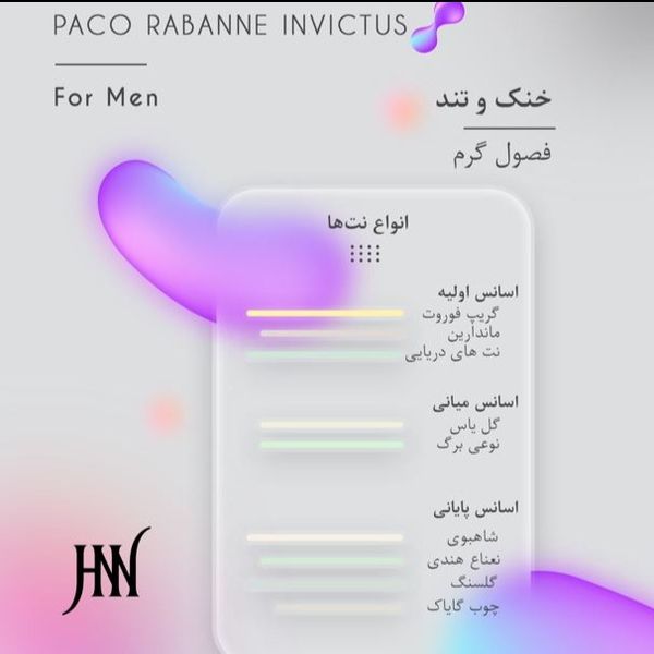عطر ادکلن اینوکتوس پاکو رابان (اینتنسیو مشکی)100 میل جانوین (جکوین) paco rabanne_Invictus Johnwin