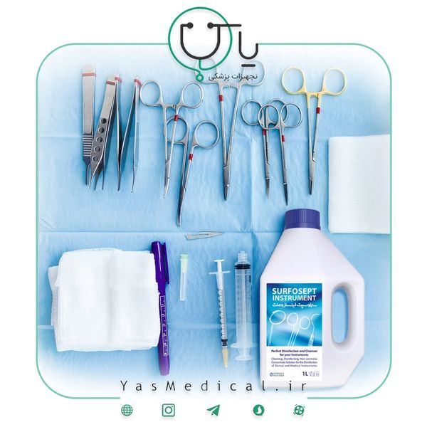 محلول ضدعفونی کننده ابزار سارفوسپت اینسترومنت  1 لیتری