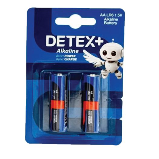 باطری آلکالاین قلمی detex plus دوتایی