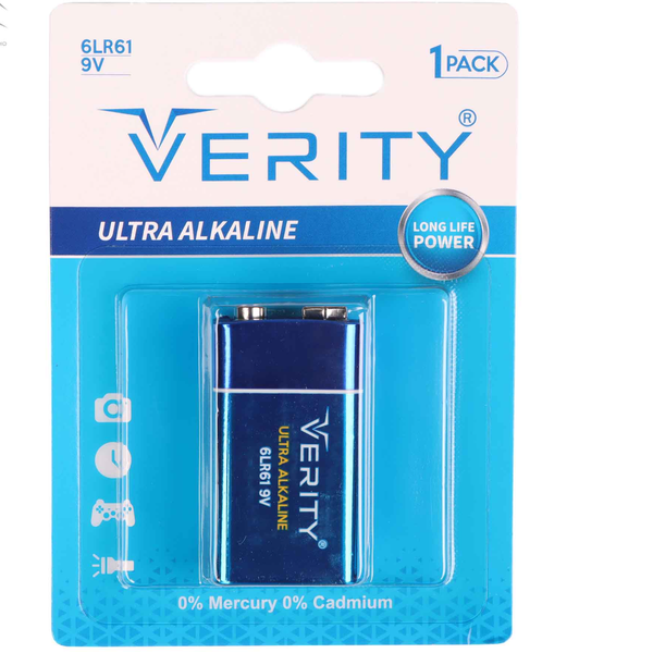باطری آلکالاین 9 ولت VERITY ULTRA