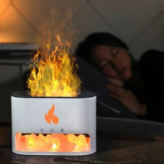 دستگاه بخور آتش سنگ نمک مدل DoubleCare