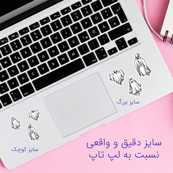 برچسب برش خورده مدل روح کد 0231 مجموعه 50 عددی