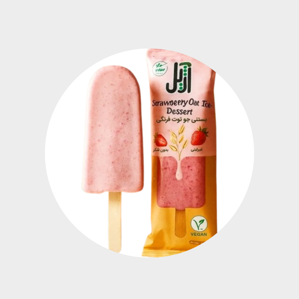 بستنی جو دو سر توت فرنگی آژیل – 60 گرم