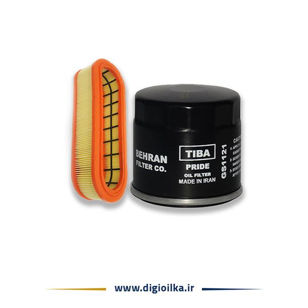 پکیج کامل سرویس تیبا - روغن موتور بهران پیشتاز + یک فیلتر روغن و یک فیلتر هوا