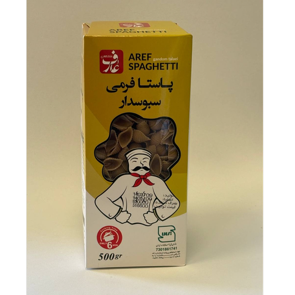 پاستا صدفی سبوس دار عارف 500 گرم
