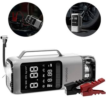 جامپ استارتر و پمپ باد و جارو شارژی خودرو مدل 1193