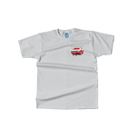 تیشرت باکسی سفید طرح پیکان جوانان 012