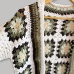 ژاکت موتیف بافی جلوباز مدل