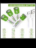 ست 4 عددی باتری نیم قلمی شارژی