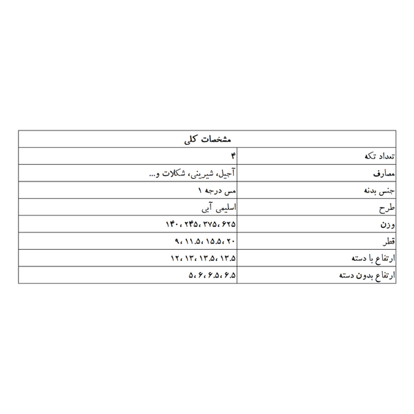 ست پذیرایی چهار تکه‌ی مسی طرح دار