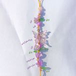 دستبند پروانه نخی شبرنگ دخترونه