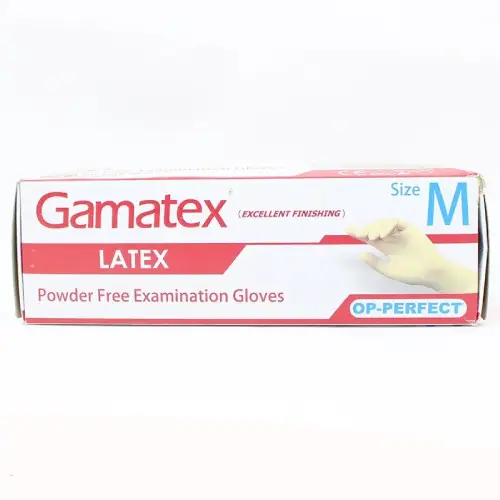 دستکش لاتکس گاماتکس سایز مدیوم 100 عددی