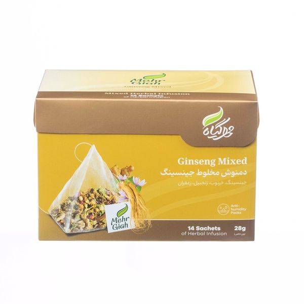 دمنوش مخلوط جینسینگ مهرگیاه 14 عددی