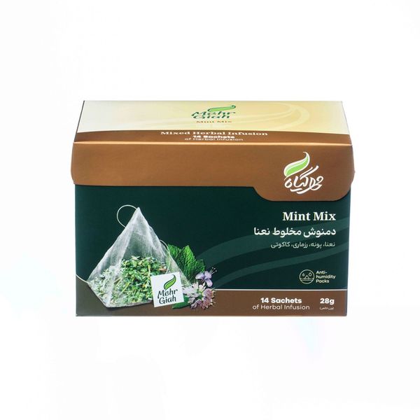 دمنوش مخلوط نعنا مهرگیاه 14 عددی