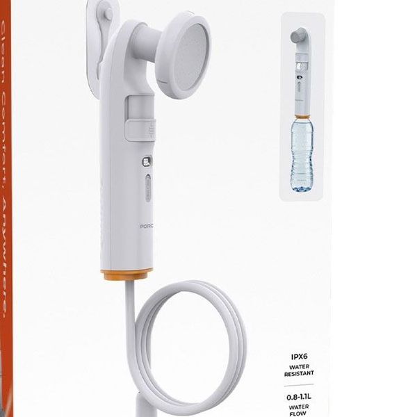 خودشور و دوش شارژی سفری پرودو Porodo Portable Bidet & Shower with Detachable Nozzles PDLFSTPB55