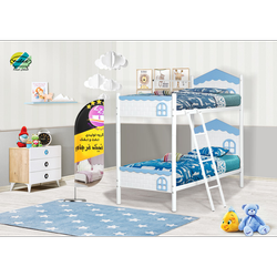 تخت خواب دو طبقه وکیوم مدل کلبه