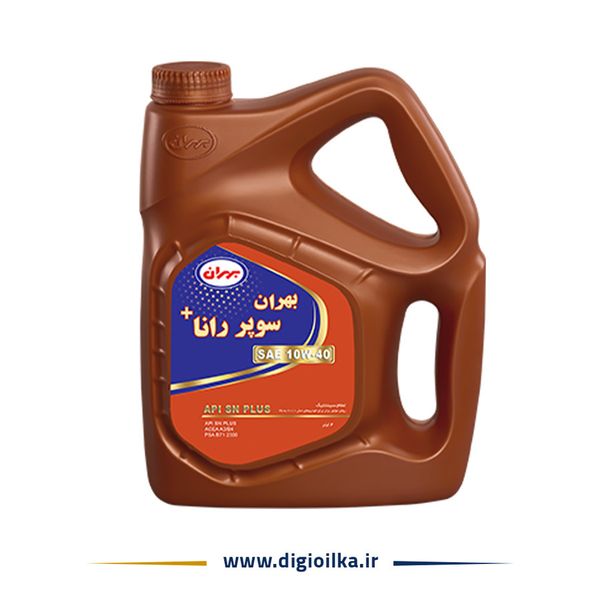 روغن موتور بهران سوپر رانا پلاس 10w40 SN PLUS حجم 4 لیتر