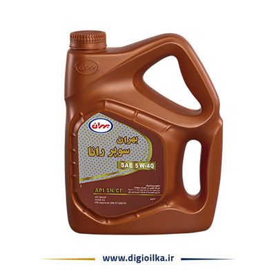 روغن موتور بهران سوپر رانا 5w40 SN حجم 4 لیتر