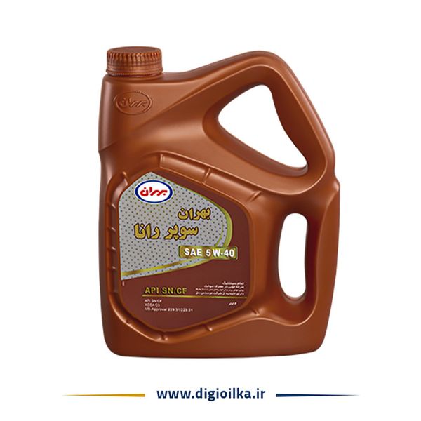 روغن موتور بهران سوپر رانا 5w40 SN/CF حجم 4 لیتر