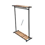 رگال لباس 120 پروفیلی دو ردیف چوبی مدل دوبل هوم