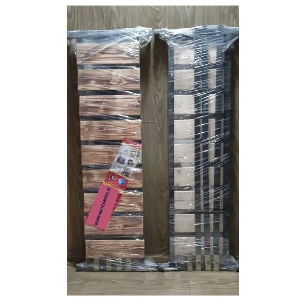 رگال لباس 150 پروفیلی دو ردیف چوبی مدل دوبل پلاس