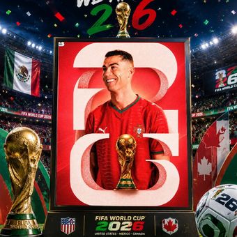 پوستر جام جهانی 26  رونالدو