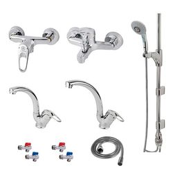 ست شیرآلات بهداشتی قهرمان مدل تندیس-البرز مجموعه 10 عددی