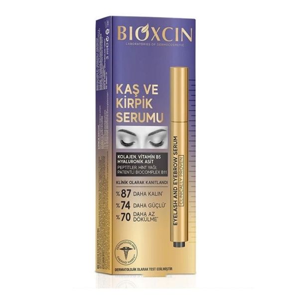 سرم تقویت مژه و ابرو حاوی کلاژن و هیالورونیک اسید حجم 3میل