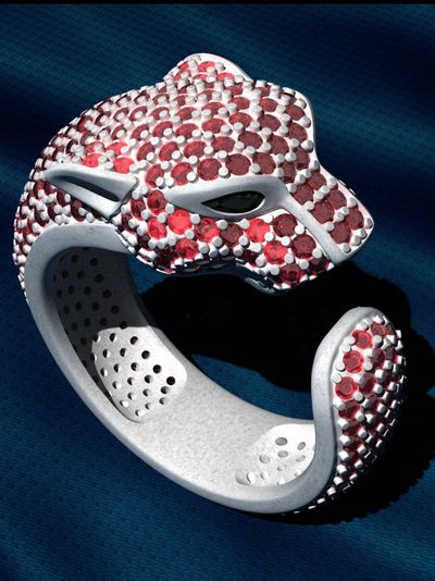 انگشتر شناسنامه دار اختصاصی زرنهان مدل سر شیر