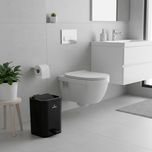 سطل پدالی و بادبزنی دو جداره مشکی – با کیفیت و طراحی مدرن