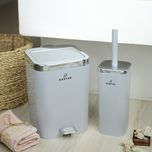 سطل پدالی دو جداره و فرچه لیدوما طرح کروم