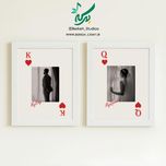 تابلو طرح شاه و بی بی (Queen & King) قابل شخصی سازی