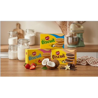 پک اقتصادی بیسکویت کرمدار (3 طعم)