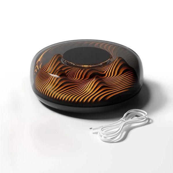 شارژر وایرلس و چراغ خواب آتشی