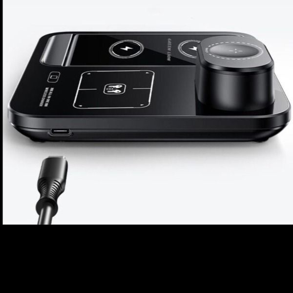 شارژر وایرلس گرین لاین مدل GN3IN1MWCBK سه کاره
