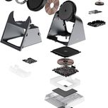شارژر 3 کاره رومیزی لاکچری VyVyLabs sparkle