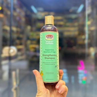 شامپو تقویت‌کننده و ضدریزش افریکن پراید African Pride Feel It Formula Strengthening Shampoo حجم 355 میلی‌لیتر