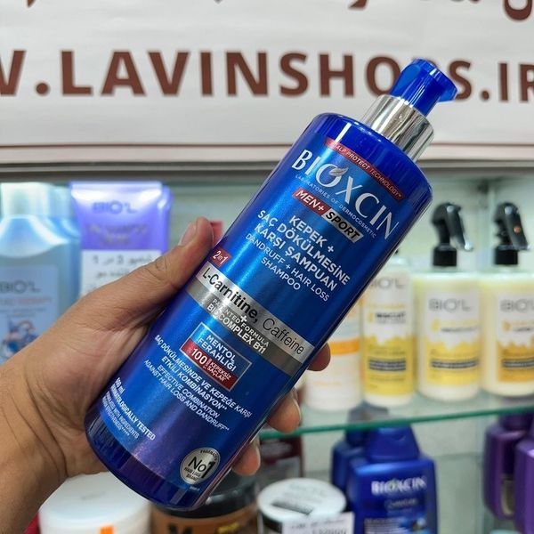 شامپو ضد شوره و ضد ریزش موی مردانه مدل Men Sport حاوی کافئین حجم 500 میلی لیتر