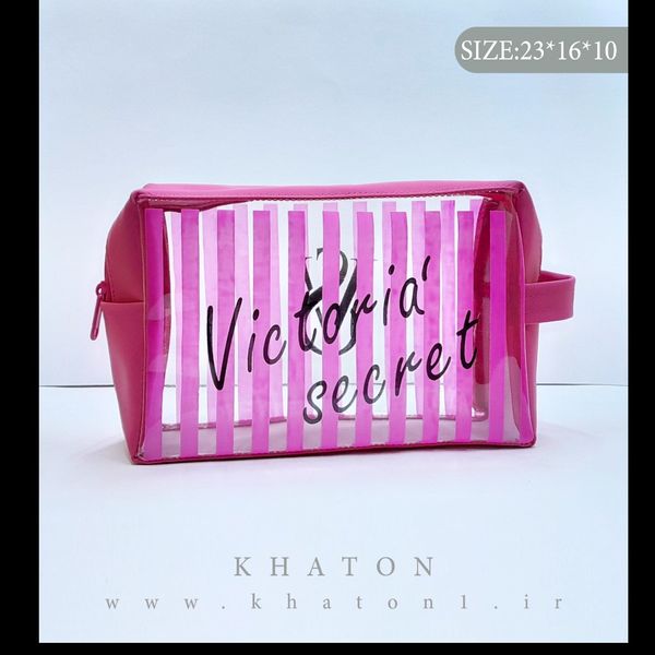 کیف آرایشی مدل washbag طرح ویکتوریا سکرت (بسته 120 عددی)