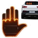 ال ای دی پشت ماشین طرح دست