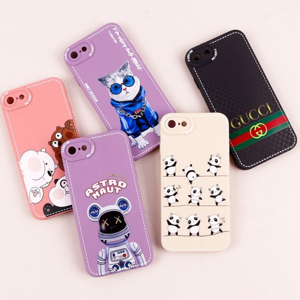قاب محافظ لنزدار طرح دوخت iPhone 7 / 8 / SE 2020
