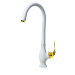 شیر ظرفشویی مدل سزار سفید طلایی (5 سال گارانتی)