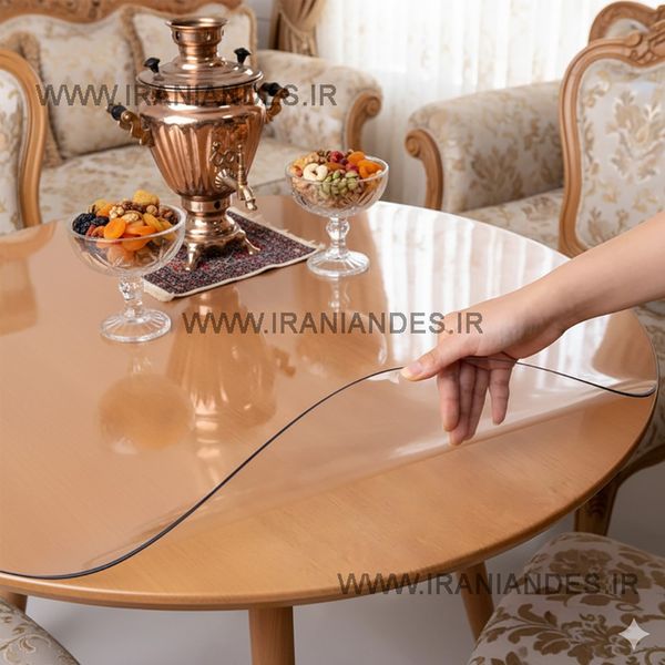 طلق رومیزی شفاف ضخیم 1000میکرون