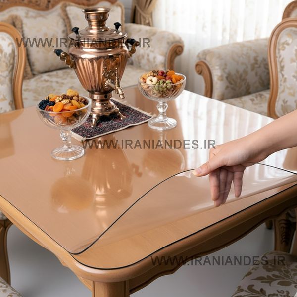 طلق رومیزی شفاف ضخیم 1000میکرون