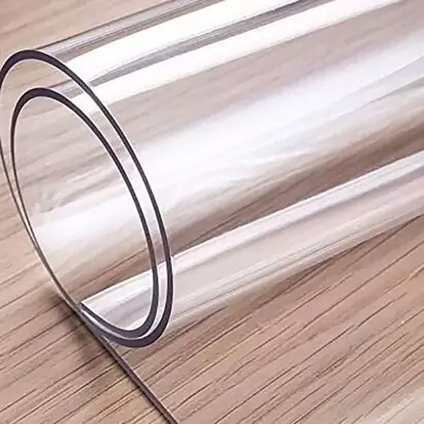 طلق رومیزی شفاف ضخیم دو میل عرض 60 سانتی‌متر (محافظ کابینت ضدخش و ضدآب)