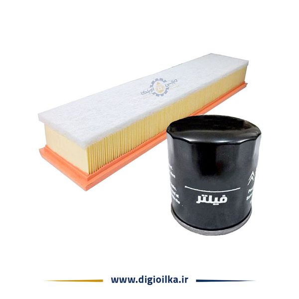 پکیج کامل سرویس پژو پارس XU7P _ روغن موتور سوپر رونیا + فیلتر روغن و هوای اصلی